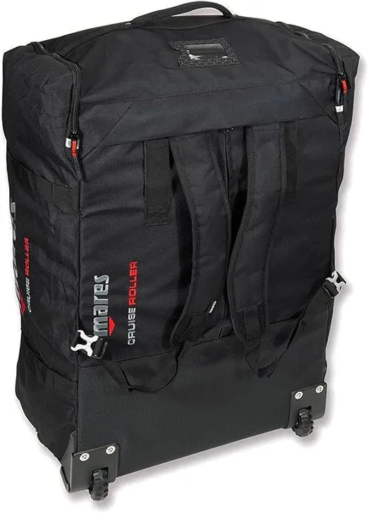 Mares Cruise Backpack Roller, Diving Gear Luggage Air Travel Foldable Bag with Wheels & Shoulder Straps, 128-Liter Capacity