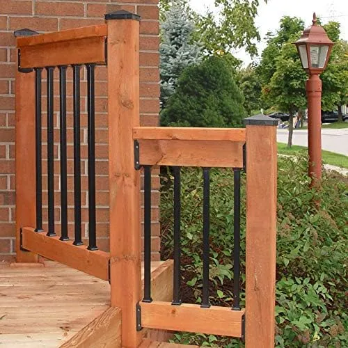 Baluster 3/4" Square x 26" Long, Powder Coated Black - SQPS26 (10 pcs)