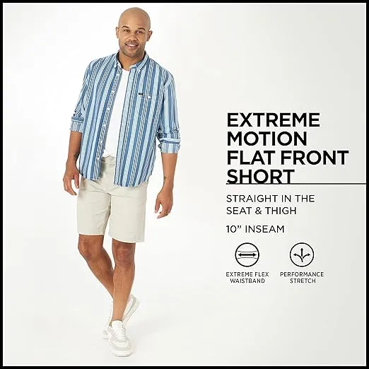 Lee Men's Extreme Motion Flat Front Short