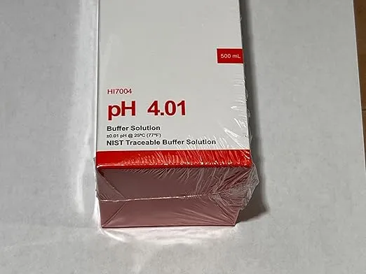 Hanna Instruments HI7004L 4.01 pH Calibration Buffer Solution, 500mL Bottle