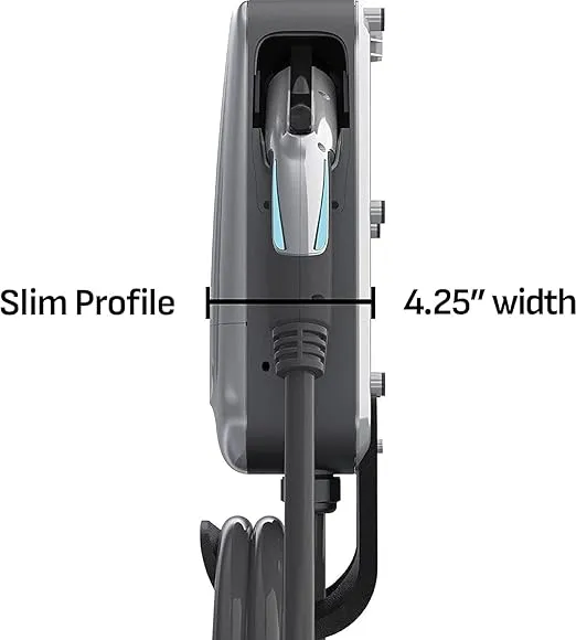 Schumacher Electric SEV1600P1450 - Level 2 EV Charger 50 Amp 240V for NEMA 14-50 Outlet - Plug or Hardwired Electric Vehicle Charger - 9X Faster Indoor/Outdoor Charging - Bluetooth/WiFi Compatible