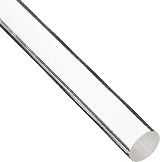 Acrylic Lucite Rod Dowel - 5/8"(16mm) x 24"(610mm) - One Rod (Clear)