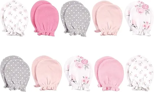 Hudson Baby Unisex Baby Cotton Scratch Mittens