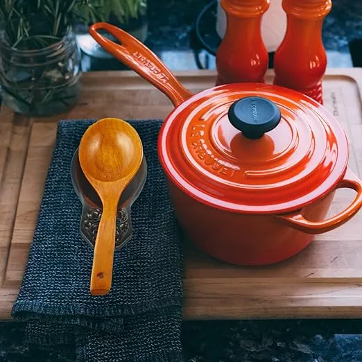 Vintage Spoon Rest, Kitchen Spoon Rest Cast Iron Utensil Rest Ladle Spoon Holder for Cooking Home Decor, 7.9"*3.7"*1.1", Black