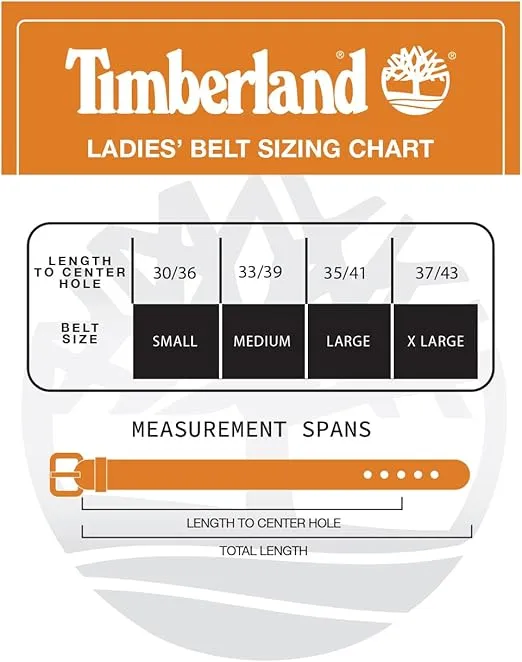 Timberland Women's Casual Leather Belt for Jeans