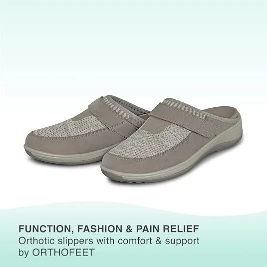 Orthofeet Women's Orthopedic Stretch Knit Louise Slippers