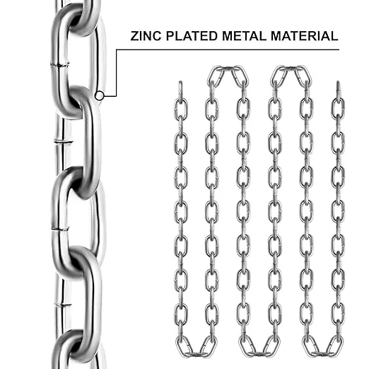 VEVOR Grade 30 Chain 3/16 Inch by 100Ft Length Grade 30 Proof Coil Chain Zinc Plated Grade 30 Chain for Towing Logging Agriculture and Guard Rails