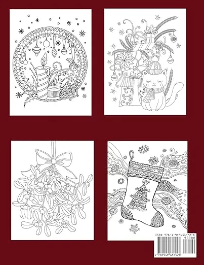 Merry Christmas Coloring Book for Adults: Beautiful Holiday Designs