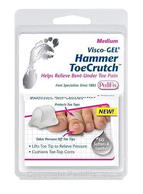 Pedifix Visco GEL Hammer Toe Crutch Item # 1037-M Medium 4 Total SMARTGEL TECH