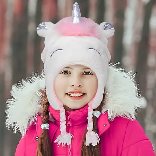 Toddler Winter Hat and Gloves Set for Ages 4-7 or Boys & Girls Winter Hat & Toddler Mittens Ages 2-4
