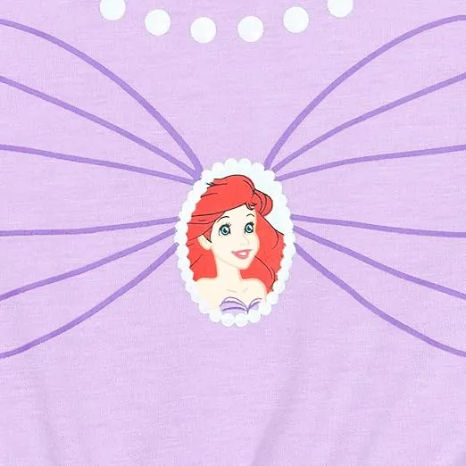 Disney Princess Girls Romper With Skirt Overlay Toddler to Big Kid