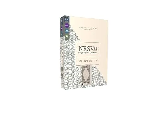NRSVue, Holy Bible with Apocrypha, Journal Edition, Cloth over Board, Cream, Comfort Print