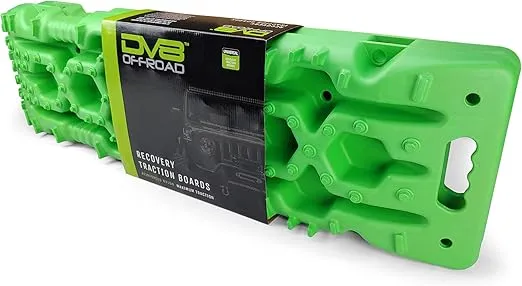 DV8 Offroad Traction Boards with Bag; Green; Pair RTB1-01GN