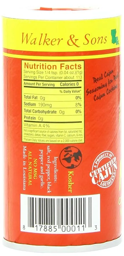Slap Ya Mama Cajun Seasoning Blend, Hot, 4 Ounce
