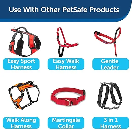 PetSafe Nylon Dog Leash – Strong, Durable, Traditional Style Leash with Easy to Use Bolt Snap for Small, Medium and Large Dogs – 3/8" x 6', Red