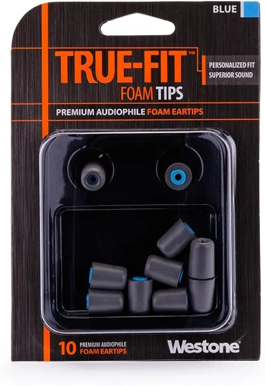 Westone Audio Performance Foam Eartips - Blue, 5 Pairs