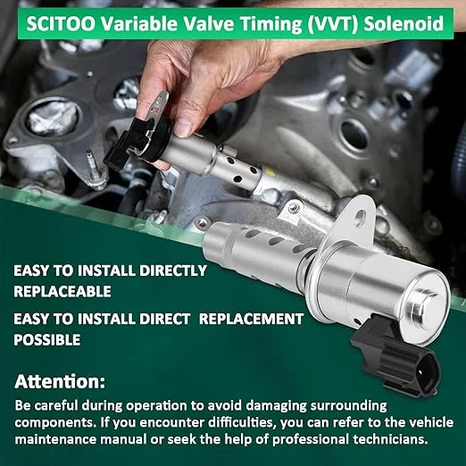 SCITOO VVT solenoid valve For Nissan Altima 2015-2017,For Nissan Armada 2017,For Nissan Juke 2015-2017,For Nissan Maxima 2016-2017,For Nissan Murano 2016-2017,Replacement for 23796-3RC0A