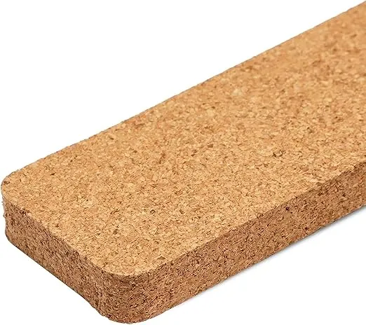 6 Pack Cork Board Strips for Walls - Adhesive Bulletin Board Bar Strips, 12x1.5 inch, 0.8 inch Thick - Natural Cork Boards for Office, Home, Classroom - Ideal for Notes and Photos