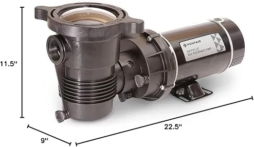 Pentair OptiFlo Aboveground Pool Pumps OptiFlo 1 HP Pump EC