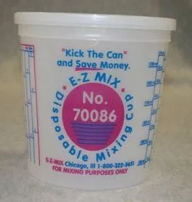 2 1/2 QUART DISPOSABLE MIXING CUPS 25/BOX