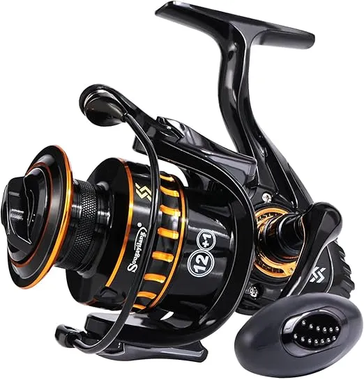 Sougayilang Spinning Reel, Lightweight Reels 12+1 Stainless BB Ultra Smooth Fishing Reel for Freshwater