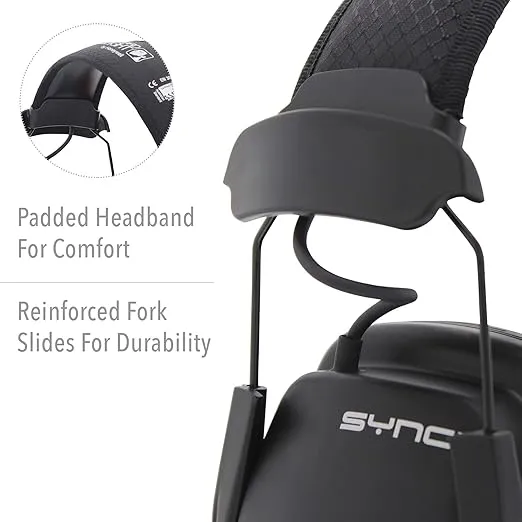 Honeywell Howard Leight by Sync Stereo MP3 Earmuff (1030110), Black