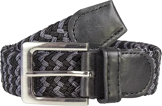 Canvas Elastic Fabric Woven Stretch Multicolored Braided Belts