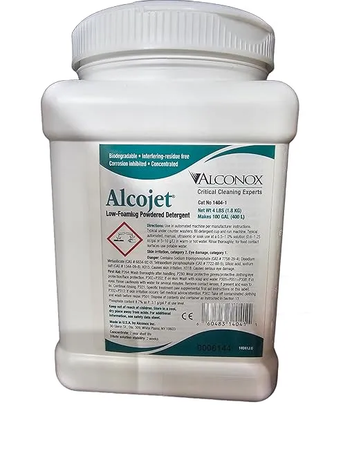 Alconox 1404 Alcojet Nonionic Low-Foaming Powdered Detergent, 4lbs Box