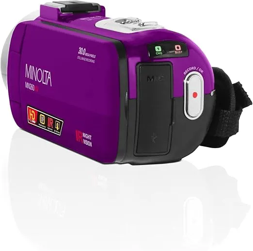 Minolta MN260NV 1080P FHD / 30 MP Night Vision Camcorder