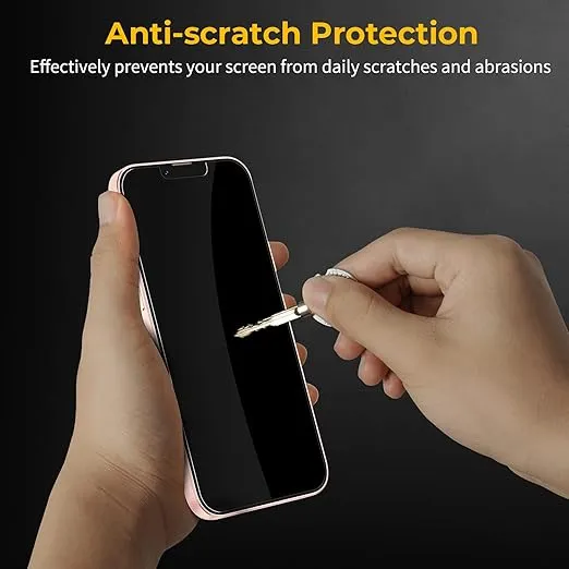 UNBREAKcable 3-Pack Screen Protector for iPhone iPhone 14/13/13 Pro, Double Shatterproof Tempered Glass [Easy Installation Frame] [9H Hardness] [99.99% HD Clear] [Case Friendly] for iPhone 6.1 inch