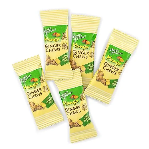 Prince of Peace Ginger Chews with Mango, 1 lb. – Candied Ginger – Mango Candy – Mango Ginger Chews – Natural Candy