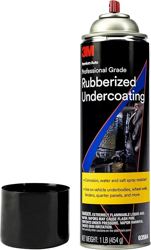 3M Professional Grade Rubberized Undercoating, Corrosion, Water and Salt Spray Resistant, 03584, 16 oz. Aerosol