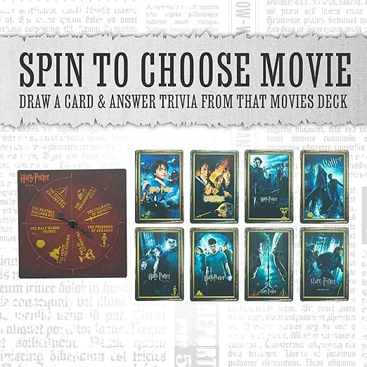 Paladone Ultimate Harry Potter Movie Quiz, Officially Licensed Trivia Game with 1600 Questions