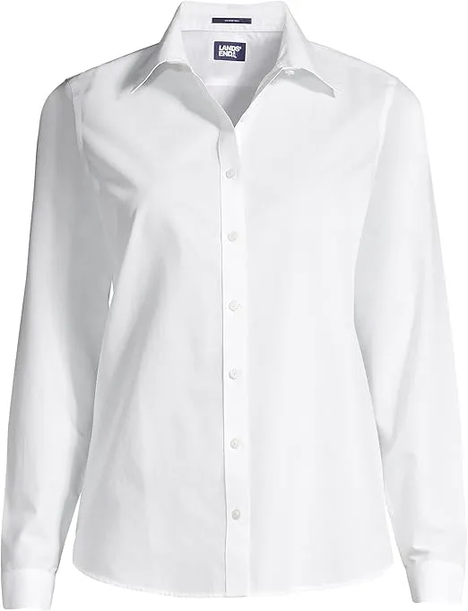 Lands' End Women's Pinwale Cord Long Sleeve Shirt