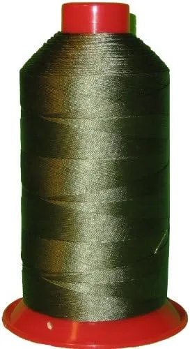 Bonded Nylon Sewing Thread #207 T210 1000yds for Outdoor, Leather (OD Green Light)