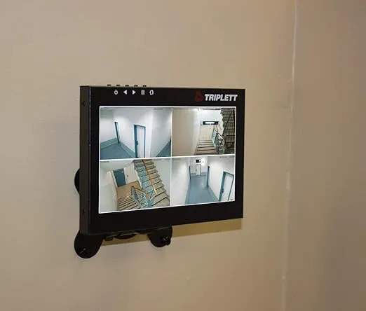 Triplett HDCM3 Compact 8-inch HD TFT LED 1280x720 Security Test Monitor with HDMI, BNC, AV/Composite
