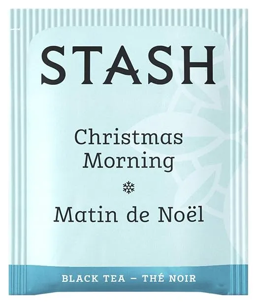 Stash Tea Christmas Morning Black Tea - Caffeinated, Non-GMO Project Verified Premium Tea with No Artificial Ingredients, 18 Count (Pack of 6) - 108 Bags Total