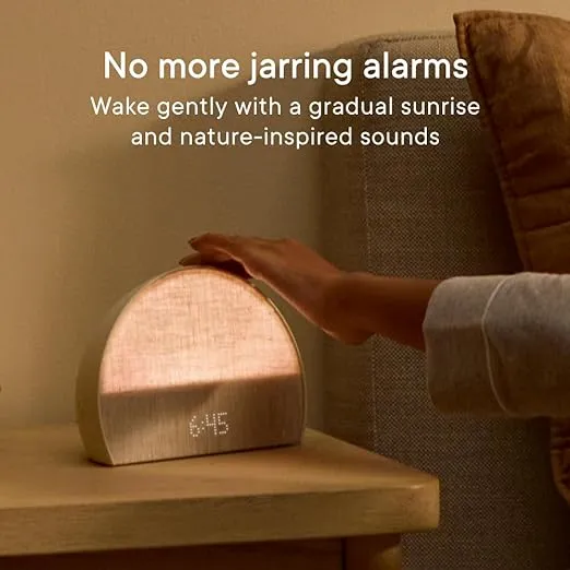 Hatch Restore 2 Sunrise Alarm Clock, Sound Machine, Smart Light (Latte) ー Your Smart Sleep Clock, White Noise, Customizable Sleep Routines for Adults, Unwind Gently, Dimmable Clock, Wake Up Energized