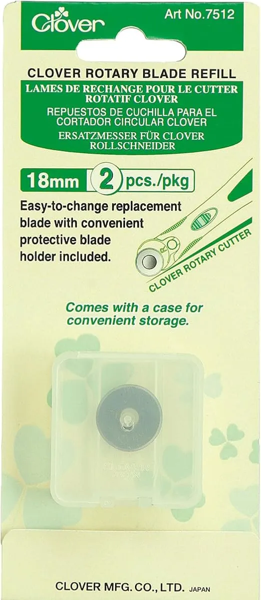 Clover Rotary 18mm Blade Refill, 2 EA