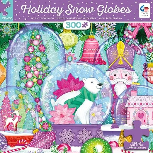 Ceaco - Holiday - Snow Globes - 300 Piece Jigsaw Puzzle