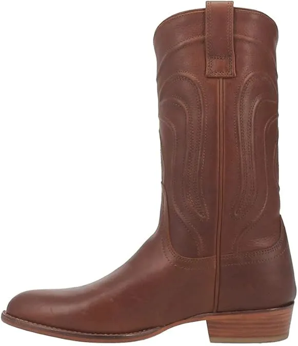 Dingo Mens Montana Round Toe Casual Boots Mid Calf - Black