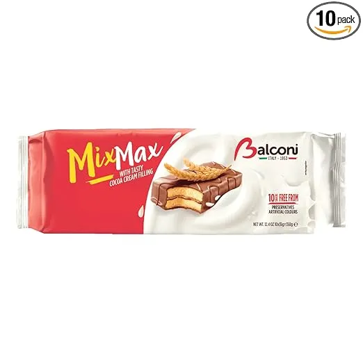 Mix Max, Sponge Cake with Cocoa Filling and Coating, 10pk 350g