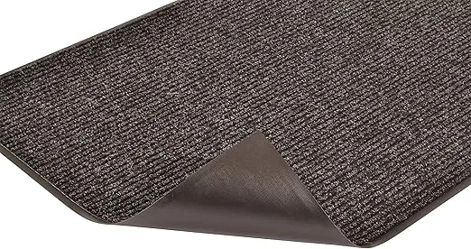 Notrax 109 Brush Step Carpeted Entrance Mat for Home or Office, 2' X 3', Charcoal, 109S0023CH