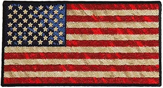 Hot Leathers PPA8530 Distressed American Flag Embroidered Patch (Multicolor, 5" x 3")