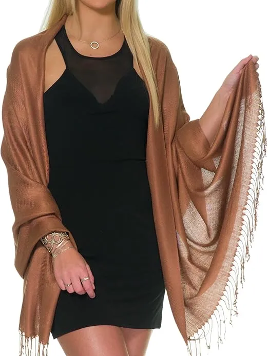 Pashmina Shawls and Wraps for Evening Dresses, Large Soft Pashminas Wedding Shawl