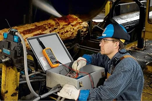 Fluke 87V/IMSK Industrial Digital Multimeter with Fluke i400 Current Clamp Kit, Converts 87V Into Clamp Meter, AC Current Measurements Up To 400 A, Includes Temp Probe, Test Leads And Alligator Clips