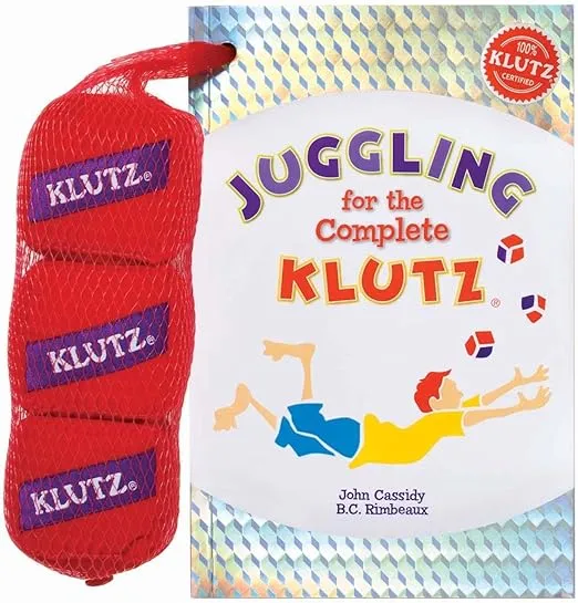 Juggling for the Complete Klutz 5.5" Length x 2.5" Width x 8.5" Height, Red, White