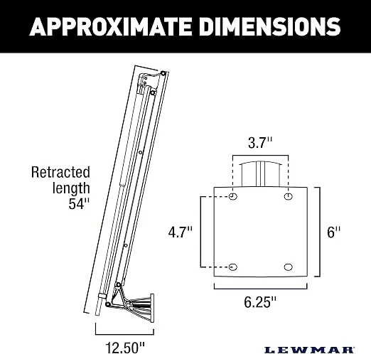 Lewmar Axis Shallow Water Anchor for use in up to 7' of Water, 12V Electrically Powered, Remote Controlled Deployment, Four Bar Articulating Arm, for Powerboats up to 26', Black - 22108805