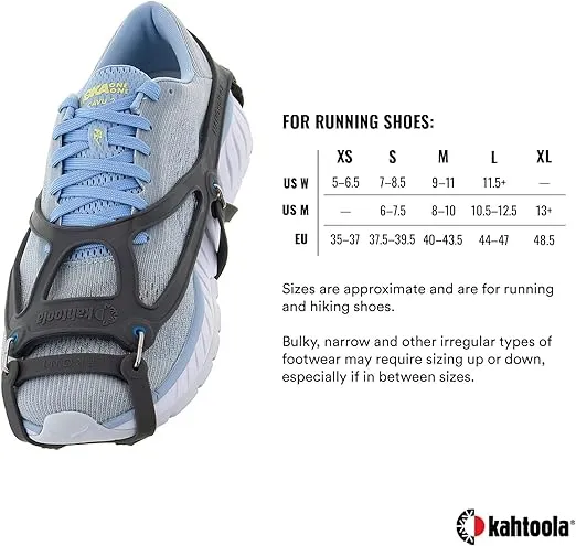 Kahtoola 1st Gen NANOspikes Footwear Traction for ICY Winter Road Running & Walking