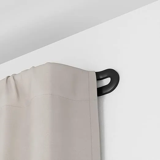 Umbra Midnight Double Blackout Curtain Rod, Black